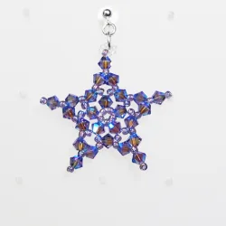 Pierces - Silver brass - Earrings Aquarius - Pierces - Silver brass - Laiton argenté